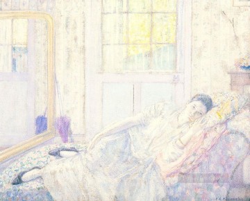  Carl Pintura - Descanso Mujeres impresionistas Frederick Carl Frieseke